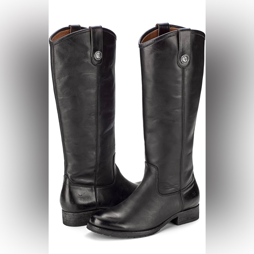 FRYE- Melissa Button Leather Tall Riding Boot- NEW!